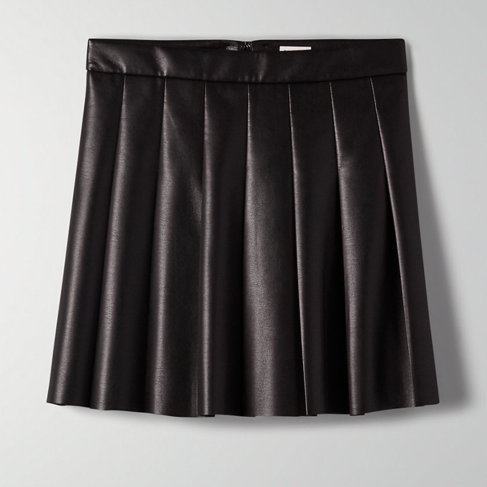 Sunday Best Black Pleated Skirt